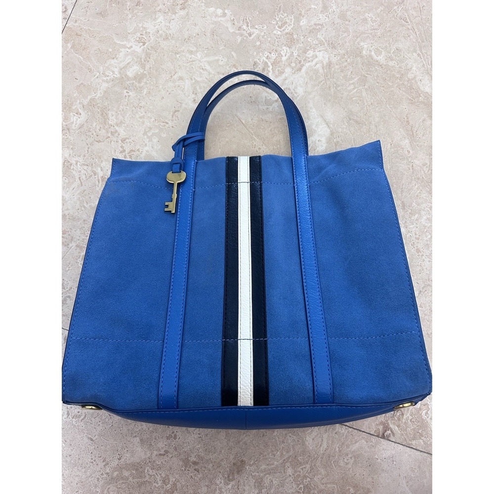 Fossil Carmen‎ Womens Suede Leather Crossbody Purse/tote EUC